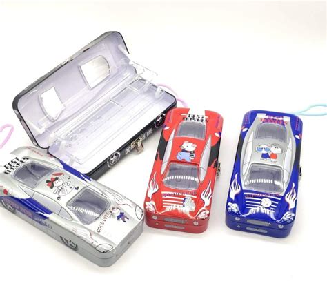 metal pencil boxes for sale|car shaped pencil box.